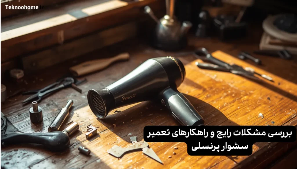 بررسی مشکلات رایج و راهکارهای تعمیر سشوار پرنسلی
