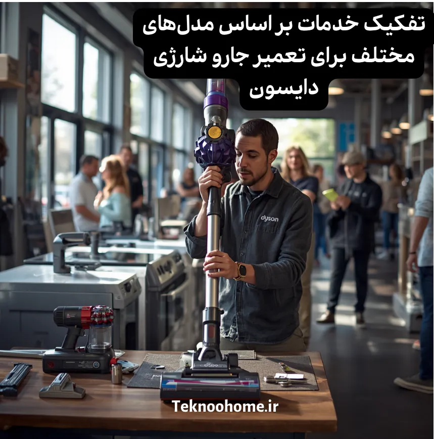 خدمات تعمیر جارو شارژی دایسون بر اساس مدل های مختلف