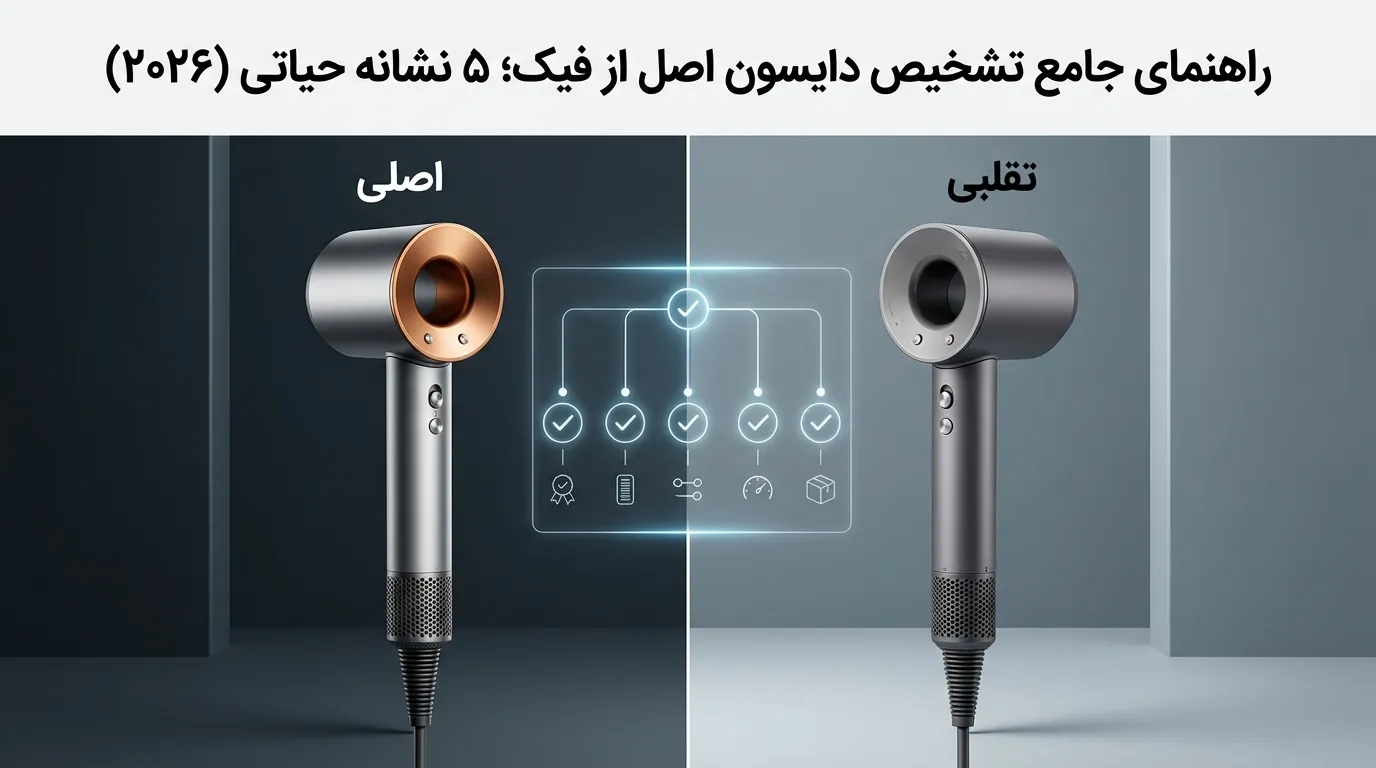 راهنمای جامع تشخیص دایسون اصل از فیک: چگونه کلاه سرمان نرود؟